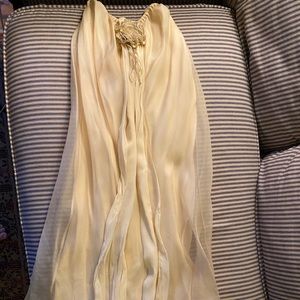 Strapless chiffon Conchi dress. One of a kind!